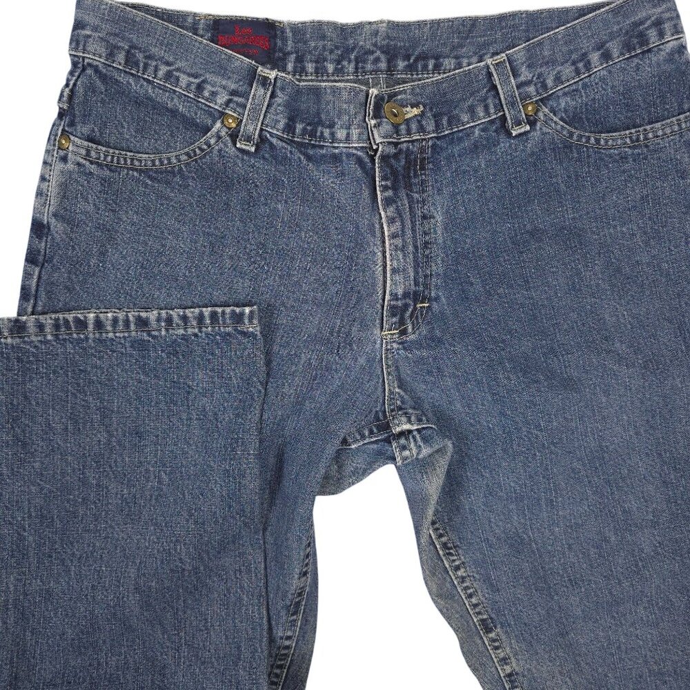 Lee Dungarees Hipster Womens Jeans SZ 15  Medium Wash Denim Straight Leg Pants